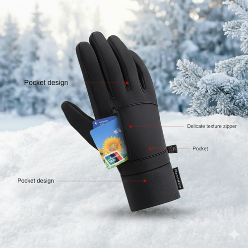 Windproof Water-Repellent Touchscreen Gloves